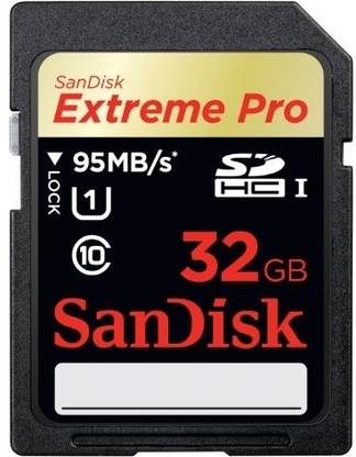SanDisk SDSDXPA-032G-AFFP Extreme 32 GB MicroSDHC Class 10 95 MB/S  Memory Card Compatible with Camera