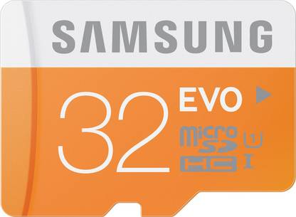 SAMSUNG Evo 32 GB MicroSDHC Class 10 48 MB/s  Memory Card