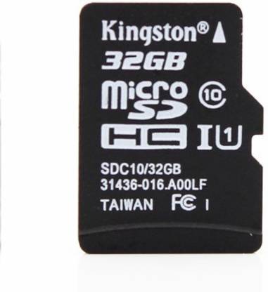 KINGSTON SDC10G2/32GBFR 32 GB MicroSDHC Class 10 80 MB/s  Memory Card Compatible with Mobile