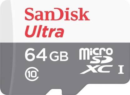SanDisk SDSQUNB-064G-GN3MN Ultra 64 GB MicroSDXC Class 10 48 MB/s  Memory Card Compatible with Mobile