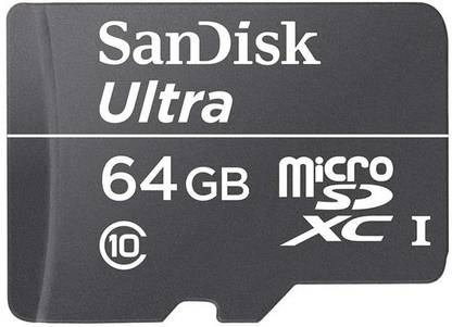 SanDisk microSDXC UHC-I Ultra 64 GB MicroSDXC Class 10 30 MB/s  Memory Card Compatible with Mobile