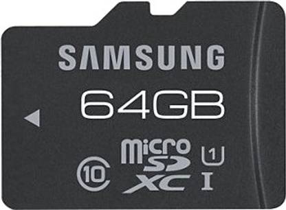 SAMSUNG MB-MGCGB Pro 64 GB MicroSD Card Class 10 7 MB/s  Memory Card Compatible with Mobile
