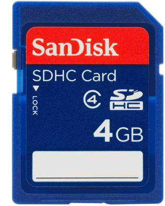 SanDisk SDHC 4 GB SD Card Class 4 20 MB/s  Memory Card