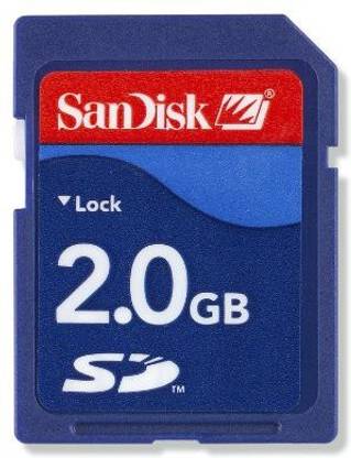 SanDisk SD Card 2 GB SD Card Class 2 20 MB/s  Memory Card
