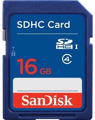 SanDisk SDHC 16GB 16 GB SDHC Class 4  Memory Card Compatible with Camera