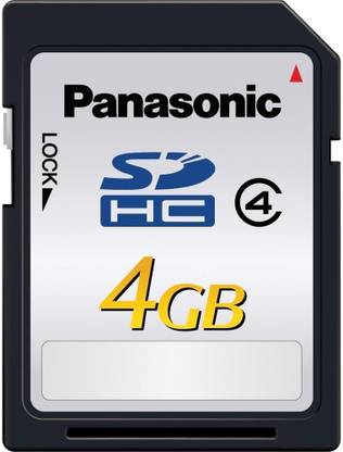 Panasonic SDHC Memory Card-4GB 4 GB SDHC Class 4 20 MB/s  Memory Card Compatible with Camera, Mobile