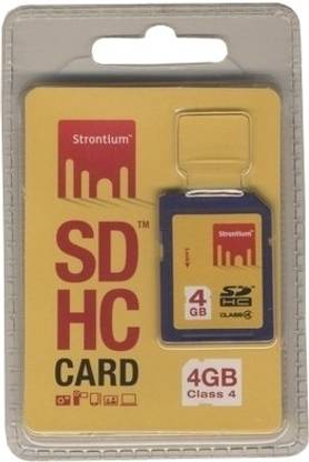Strontium 4GB SD Card (Class 4) 4 GB SDHC Class 4  Memory Card Compatible with Camera, Mobile