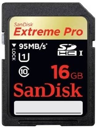 SanDisk SDSDXPA-016G-X46 Extreme Pro 16 GB SDHC Class 10 95 MB/S  Memory Card Compatible with Camera