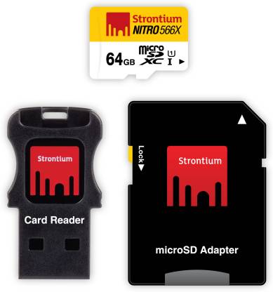 Strontium Nitro 64 GB SDXC Class 10  Memory Card
