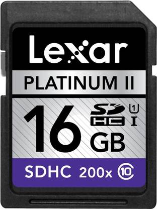 Lexar 16 GB Platinum II SDHC Professional 16 GB SDHC Class 10  Memory Card Compatible with Camera