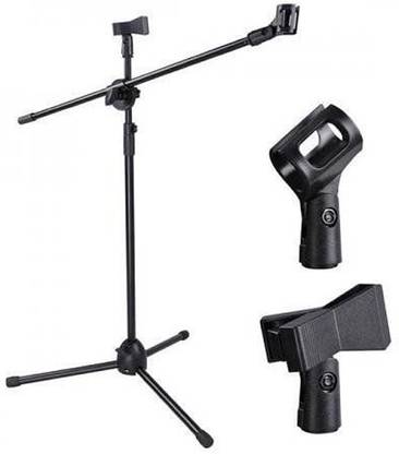 Powerpak Adjustable Stage Tripod Boom with 2 Clips Adjustable stage microphone tripod boom stand