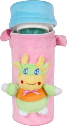 OLE BABY 3D Pop Out Plush Soft Toy Single Portable Infant Feeding Milk Food Bottle Thermal Warmer Bag Storage Holder (Upto 250ml)