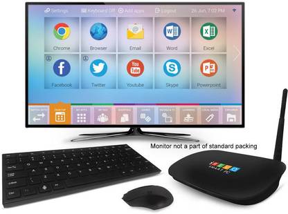 iRevo Smart Mini PC Quad Core CPU with Microsoft Office and Wireless Keyboard plus Mouse - Android v4.4 (KitKat), ARM9, Quad Core ARM 1.4 GHz, 1 GB DDR3, 16 GB Flash Memory Mini PC