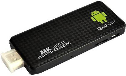 Artek MK809III Android 4.4 2GB RAM 8GB Memory Quad Core Mini PC Smart TV Box - Android v4.4 (KitKat), RK3188T, Cortex, 2 GB DDR3, 8 GB Flash Stick PC