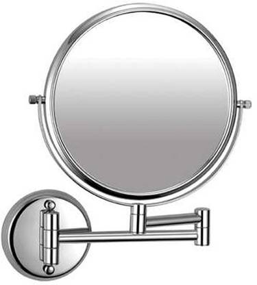 Fancy Glass Round Zoom Bathroom Mirror
