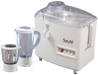 Saute JMG -SWING_001 450 W Juicer Mixer Grinder (2 Jars, White)