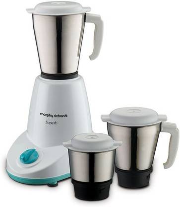 Morphy Richards Superb 500 W Mixer Grinder (3 Jars, White)