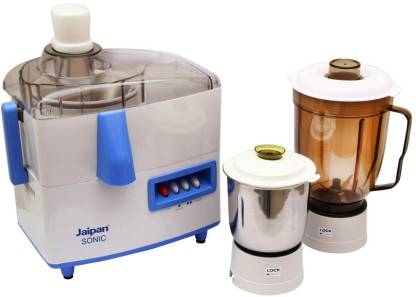 Jaipan JP-JMG001-Sonic JX 4 230 W Juicer Mixer Grinder (2 Jars, White, Blue)