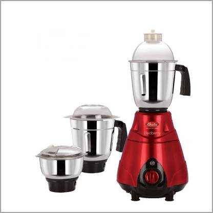 Bala REDBERRY BARB 750 W Mixer Grinder (3 Jars, RED AND BLACK)