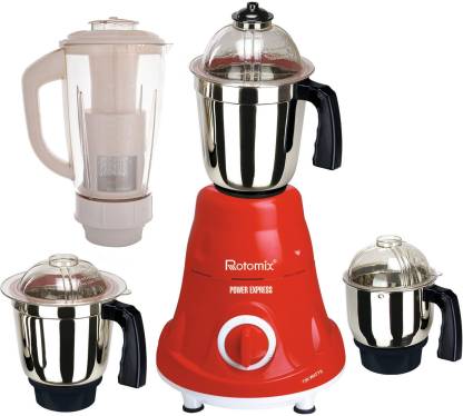 Rotomix Maestro Power Express 750 W Mixer Grinder (4 Jars, Red)