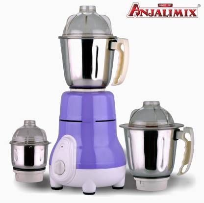 ANJALIMIX Euro 750 750 W Mixer Grinder (3 Jars, Purple)