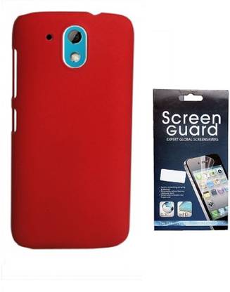 Coverage Coverage Back Cover + Screen Protector For Samsung Galaxy Note 3 - Red Accessory Combo