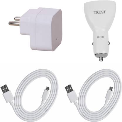 TrUST Wall Charger Accessory Combo for Microsoft Lumia 532 Dual Sim