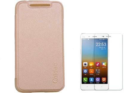 Caidea Flip Case for LG L90 and Tempered Glass Accessory Combo