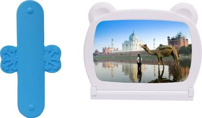 Amaze Mobile Universal 3D Enlarge Screen Stand with One Touch U Stand Accessory Combo