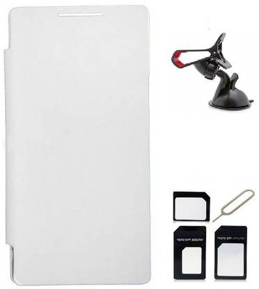 Edge Plus Motorola Moto G3 Flip Cover ,Mobile Stand,Sim Card Adapter Accessory Combo