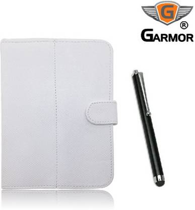 GARMOR 100354 Flip Cover for Lenovo Idea Tab A3000 with Stylus Pen Accessory Combo