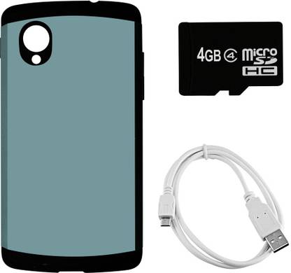 G4U LG Nexus 5 D821 (Dtacbl-4GBMcard-Slmarm-Sky2704Sky ) Accessory Combo