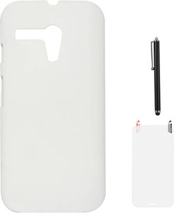 DMG Hard Back Protective Case for Motorola Moto G XT1032, Matte Screen Guard, Stylus Accessory Combo