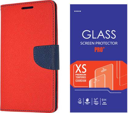 Goospery Premium Flip Cover For Nokia Lumia 535 (Murc-Red-3632 ) Accessory Combo