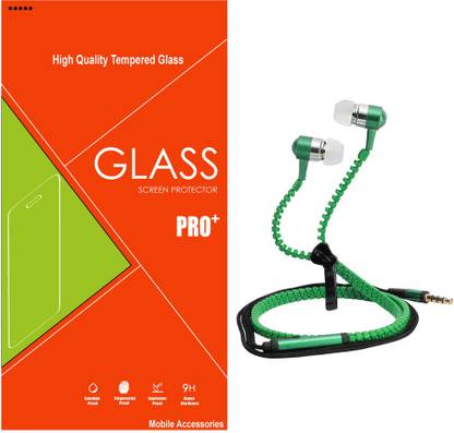 Mobilecops Premium Quality Micromax Canvas Knight A350 (B-TEMP2710) Accessory Combo