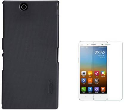 Nillkin Back Case for Sony Xperia Z Ultra XL39h and Tempered Glass Accessory Combo