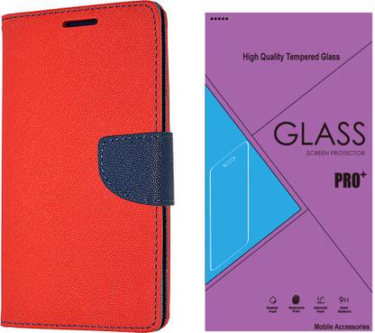 Goospery Premium Flip Cover For LG Nexus 5 (Murc-Red-5128 ) Accessory Combo