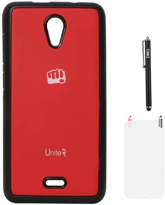 DMG TPU Back Cover for Micromax Unite 2 A106 with Matte Screen Guard and Stylus Accessory Combo