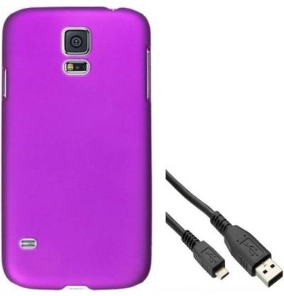 Chevron Premium Back Cover Case with Data Cable for Samsung Galaxy S5 Accessory Combo