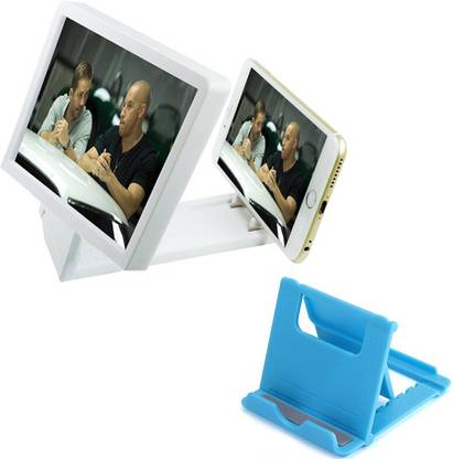 Zidane 3D Enlarged Screen Mobile Phone with Fold Stand Accessory Combo