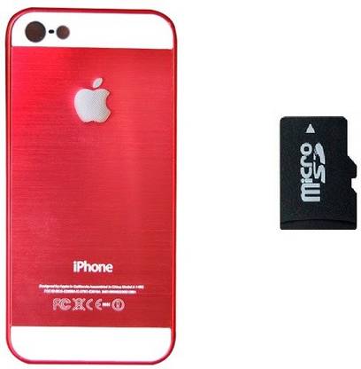 STERN & LOWE Back cover for Apple iPhone 4S With Memory Card 16GB Red (IMB-321) Accessory Combo