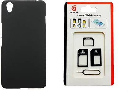 Toppings Hard Case Cover With Sim Adapter For OnePlus X Accessory Combo