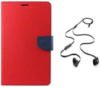 STERN & LOWE Wallet Cover for Samsung Galaxy Alpha Red (MCRY-0638) Accessory Combo