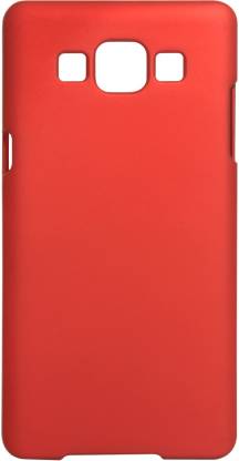 DMG Protective Hard Back Cover Case For Samsung Galaxy A5 SM-A500 (Red), Waist Pouch and Matte Screen Accessory Combo