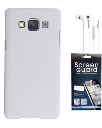 Coverage Coverage Back Cover + Screen Protector + Hands Free For Samsung Galaxy Ace NXT SM-G313H - Orange Accessory Combo