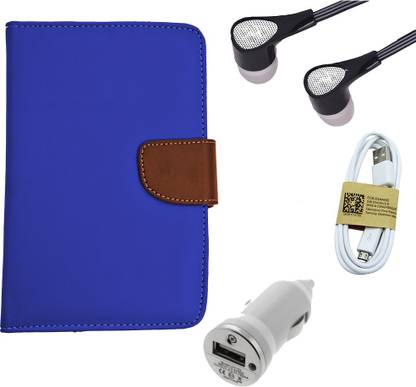 ASE 7 inch Tablet Cover For Asus Fonepad 7 with Handsfree, Data Cable and Car Dock Accessory Combo