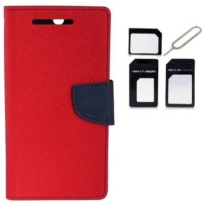 Edge Plus Sony Xperia E3 Wallet Case With The Sim Adapter Accessory Combo
