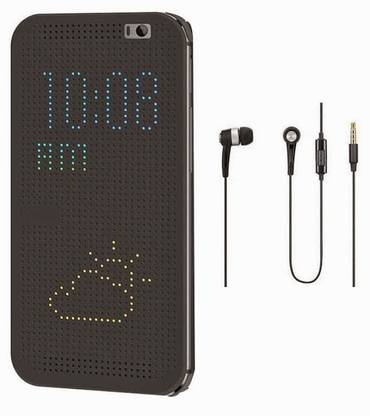 G4U Dot View HTC Desire One (M9) ( ONEM9DOTBLCKSAMBLK ) Accessory Combo