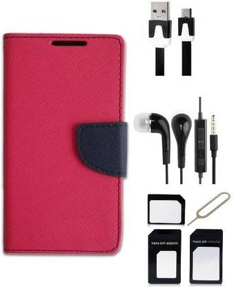 Edge Plus Samsung Galaxy S6 Edge Wallet Case,Datacable,Earphones,Sim Card Adapter Accessory Combo