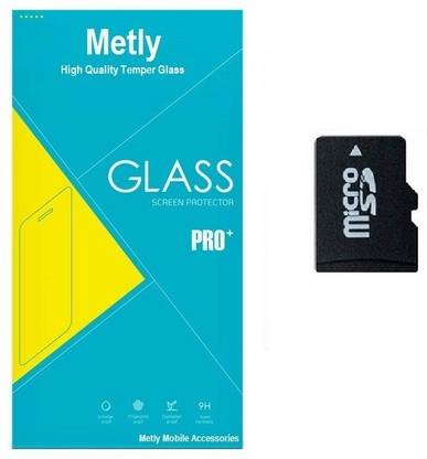 Metly High Quality Tempered Glass for LG G2 with Memory Card 32GB Accessory Combo